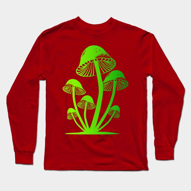 The magic mushrooms Long Sleeve T-Shirt by IsmaelDesign